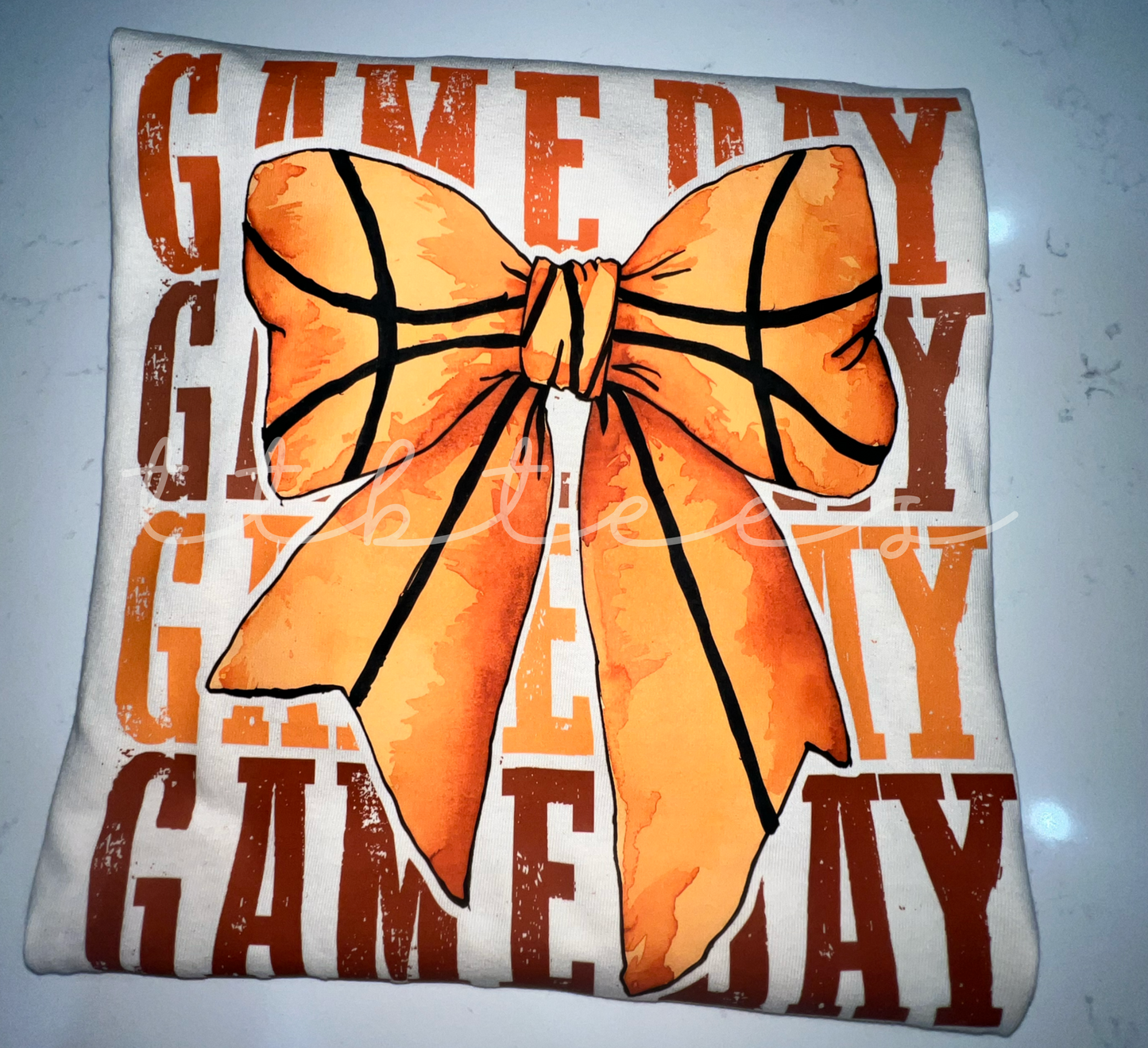 Game Day with basketball bow