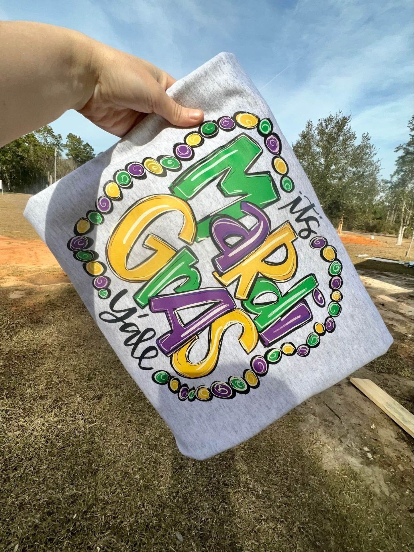 It’s Mardi Gras y’all sweatshirt