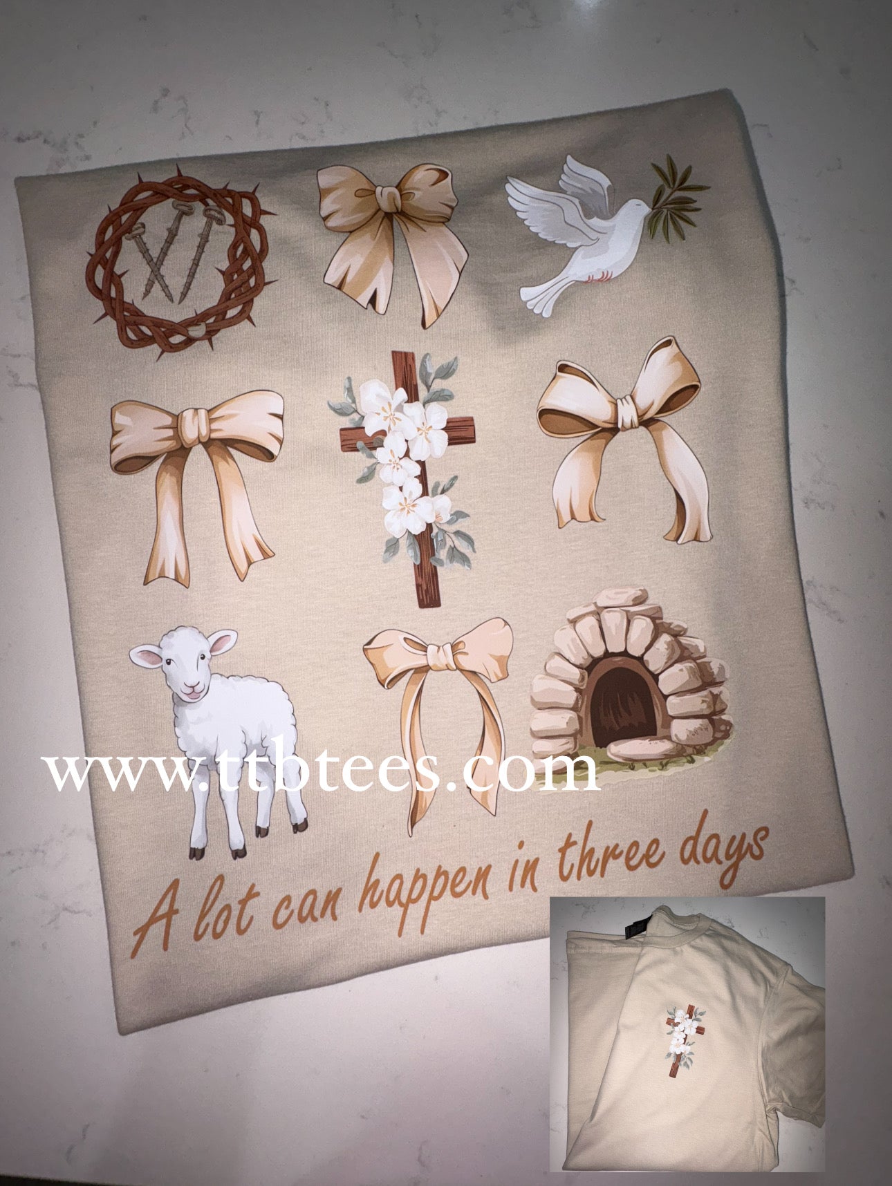 Alot can happen- 2 sided tee