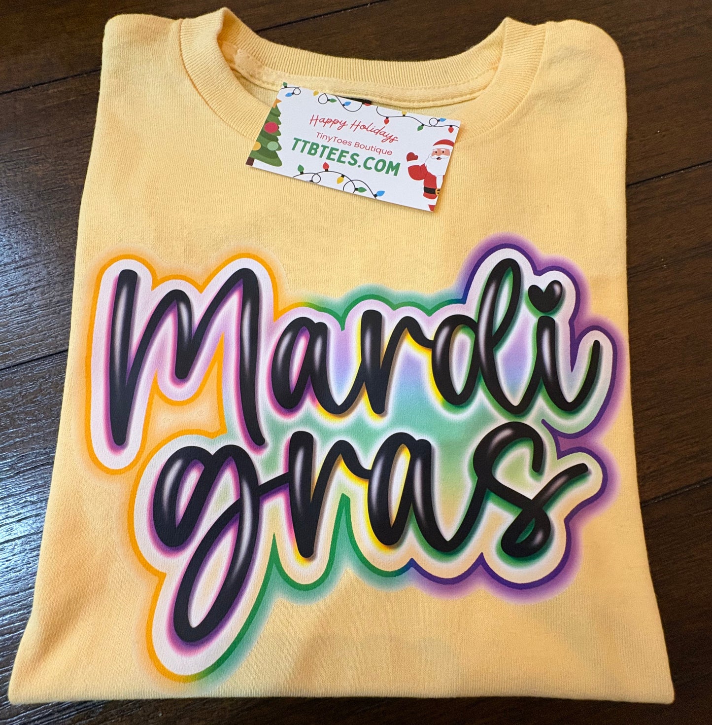 Mardi Gras Faux Airbrush