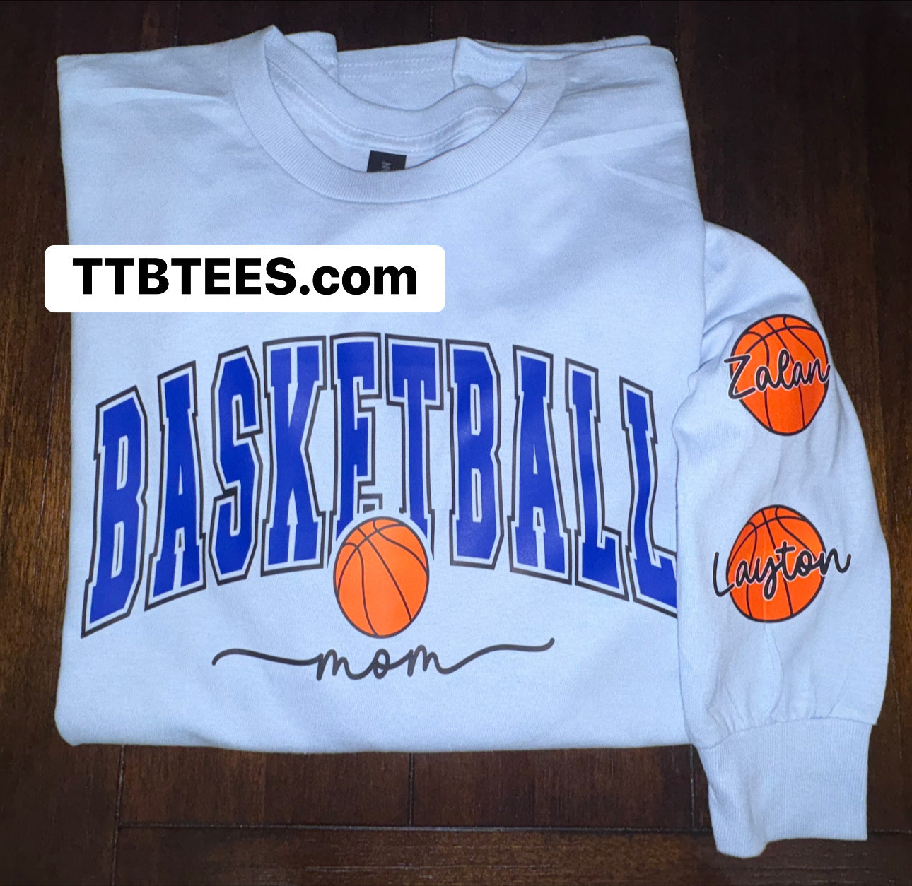Custom Basketball Mom Long Sleeve