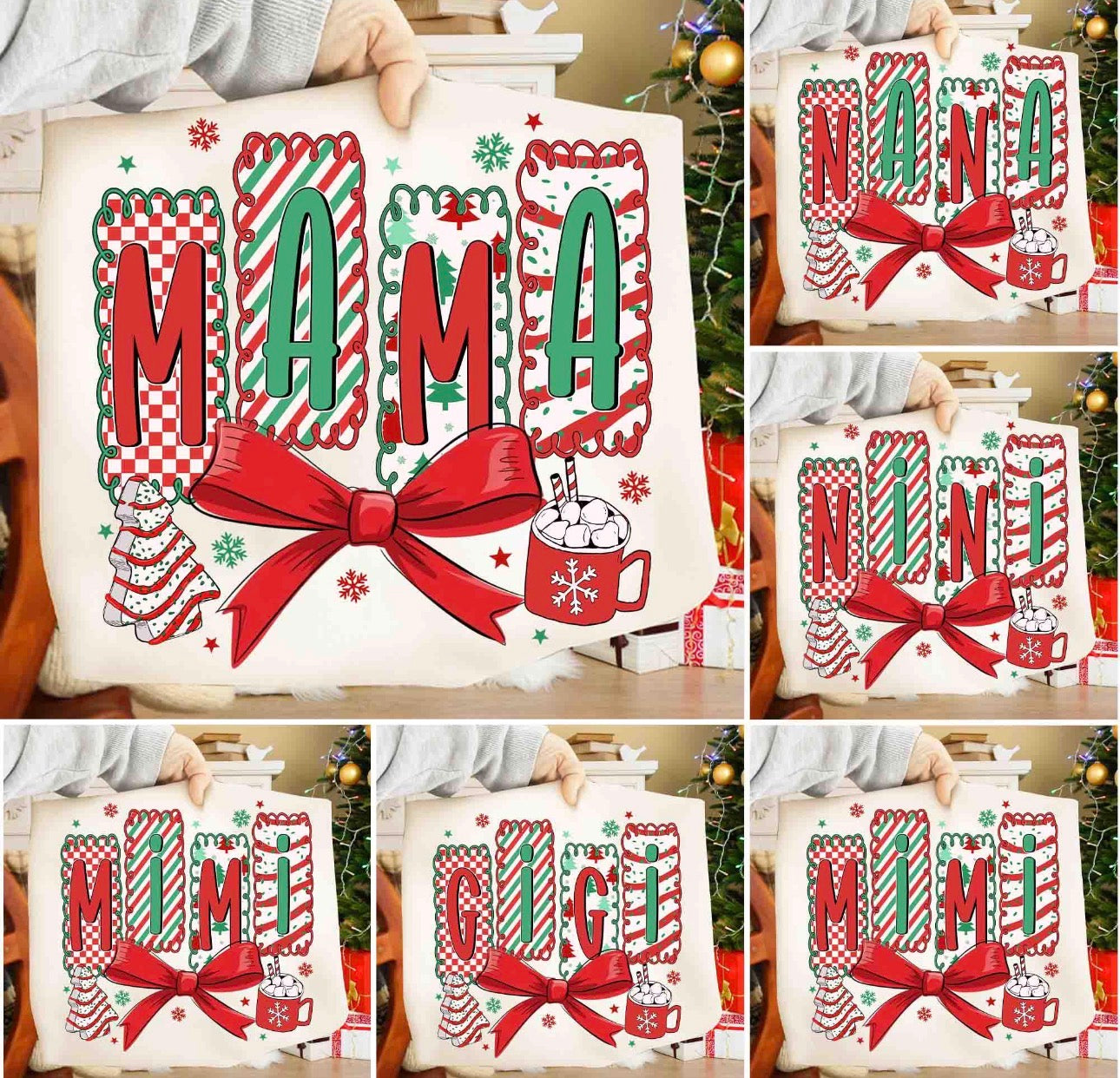 Christmas title tees