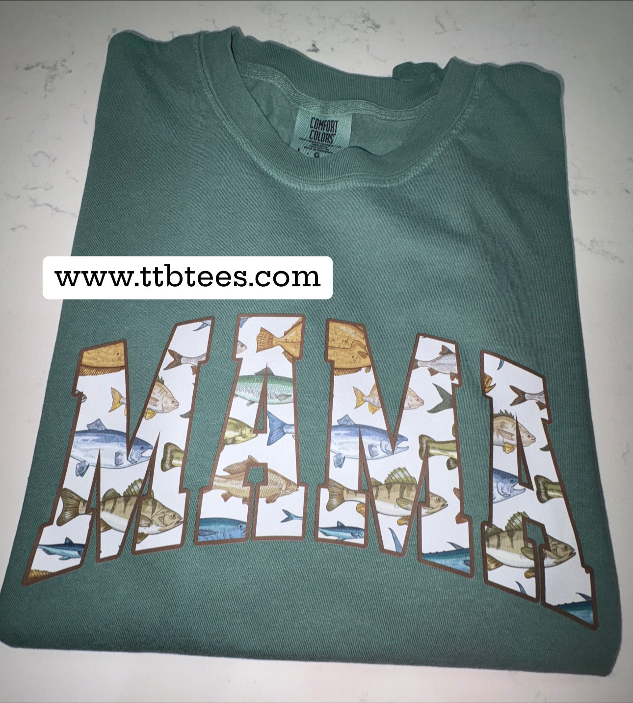 Comfort Colors- fishing mama
