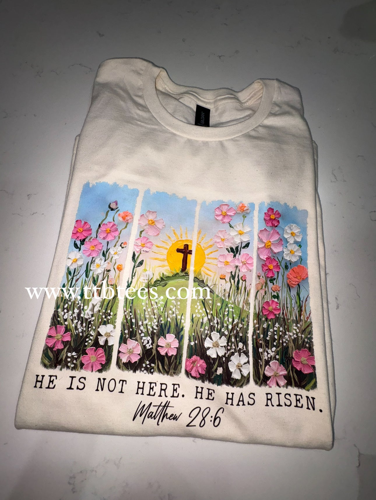 He is not here tee