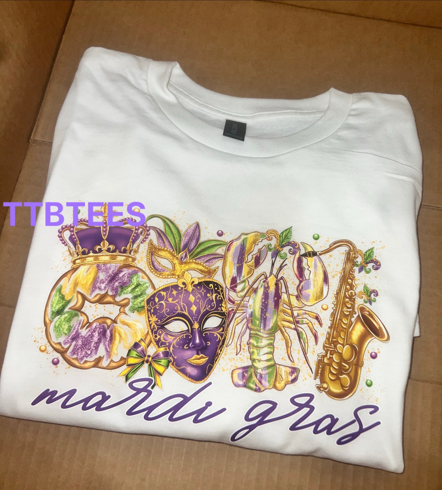 Watercolor Mardi Gras