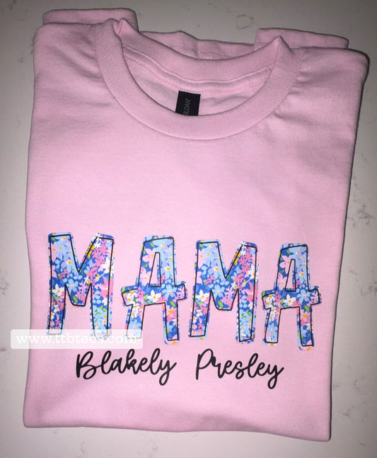 Title tee with names underneath