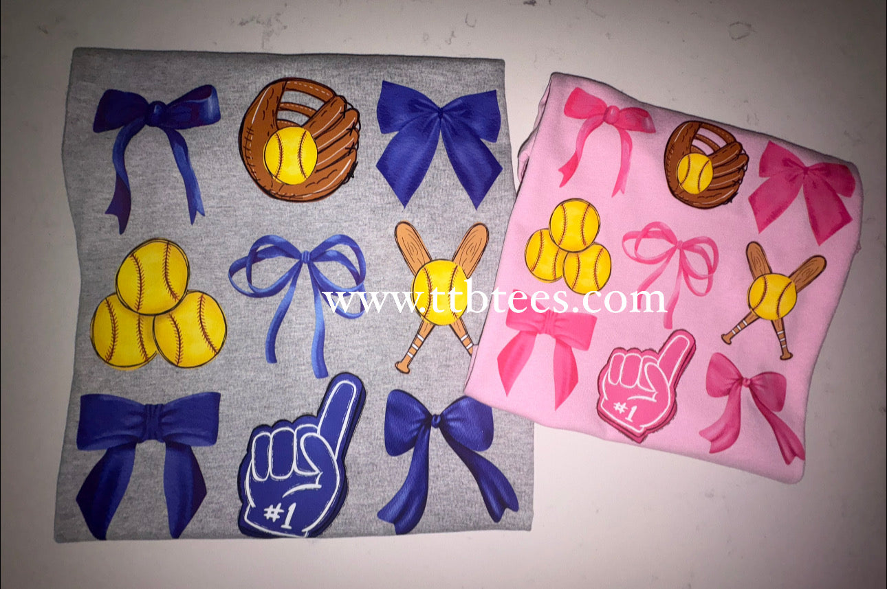 Coquette Softball tee