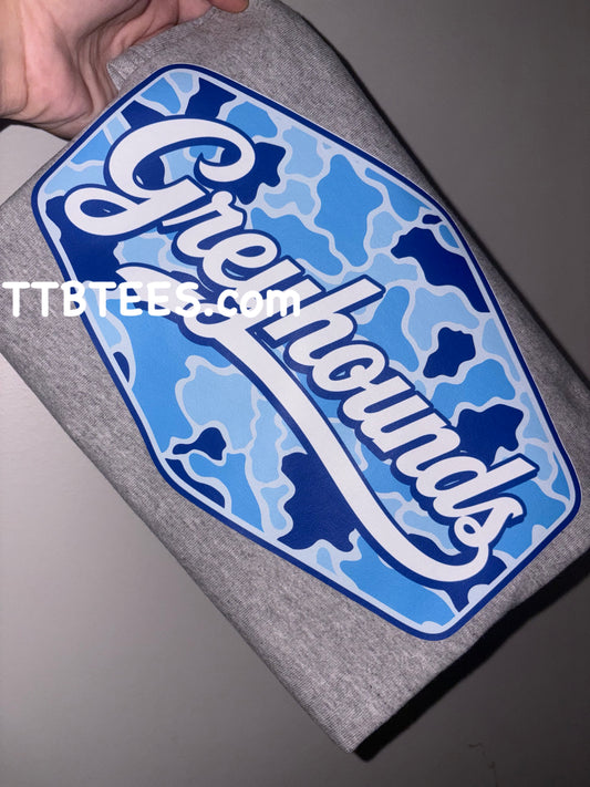 Greyhounds- 2 sided tee