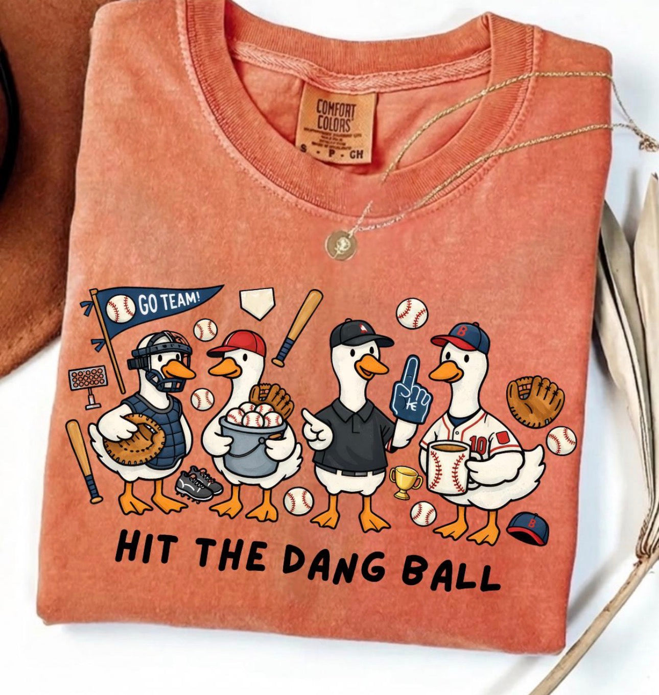 Comfort colors baseball goose tee