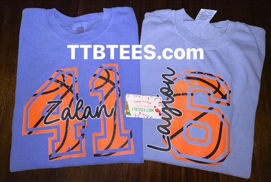 Custom Comfort Colors Basketball