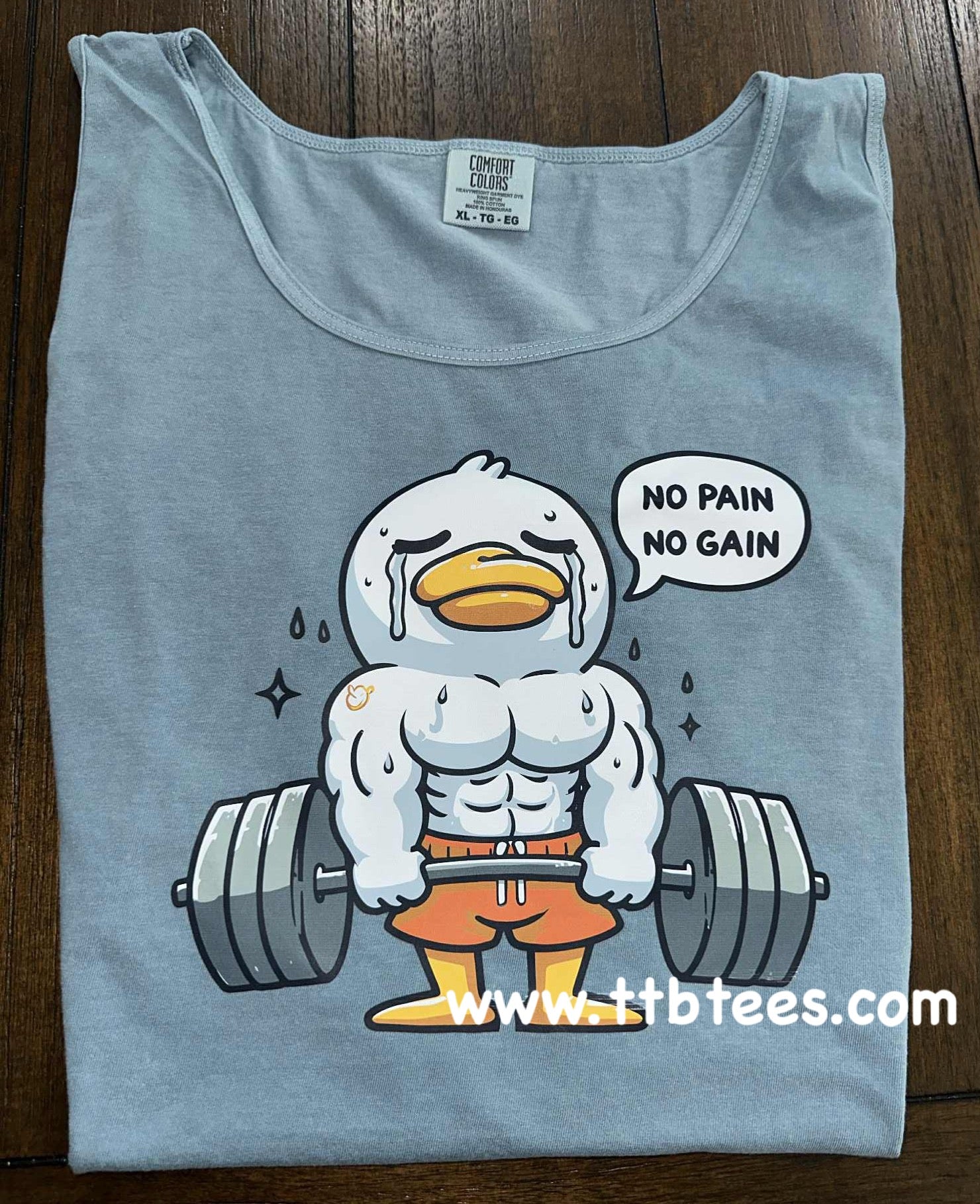 No pain, No Gain Tank- comfort colors