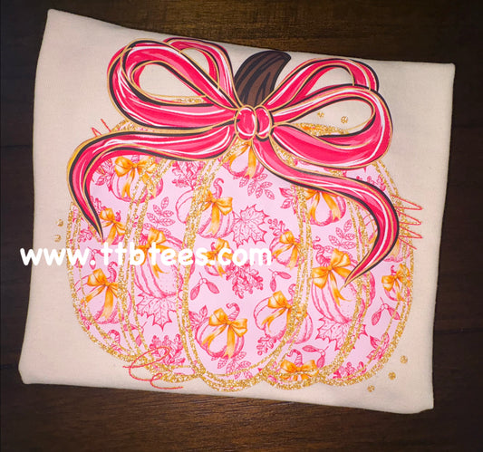 Preppy Pink Pumpkin