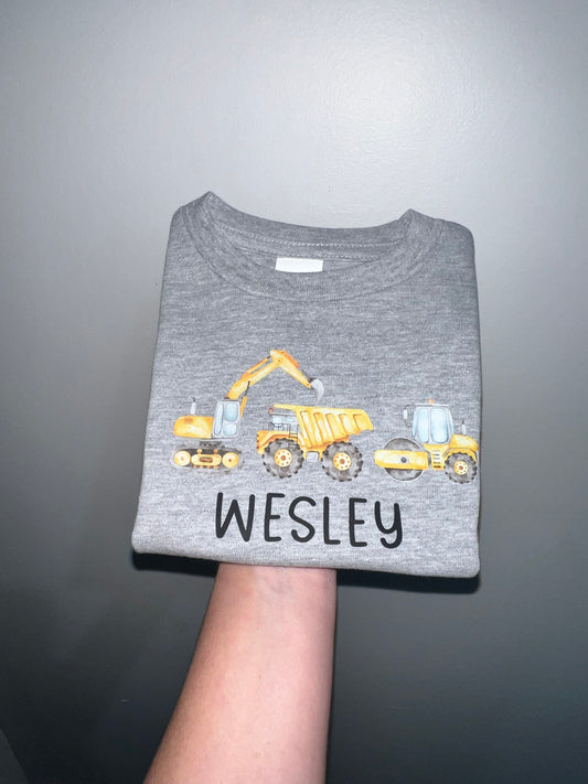 Construction Trucks with name