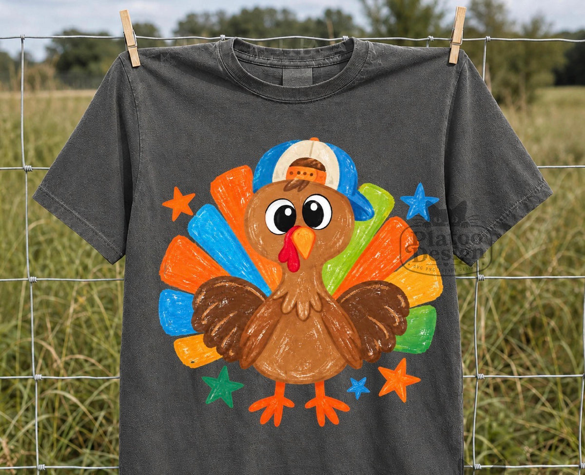 Boy Turkey- comfort colors