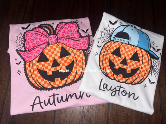 Checkered Pumpkins