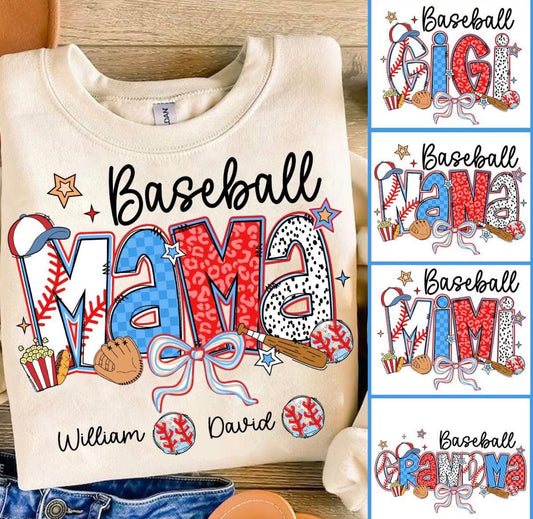 Baseball Mama, Gigi, Nana, Mimi, Grandma