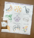 2 sided Mardi Gras