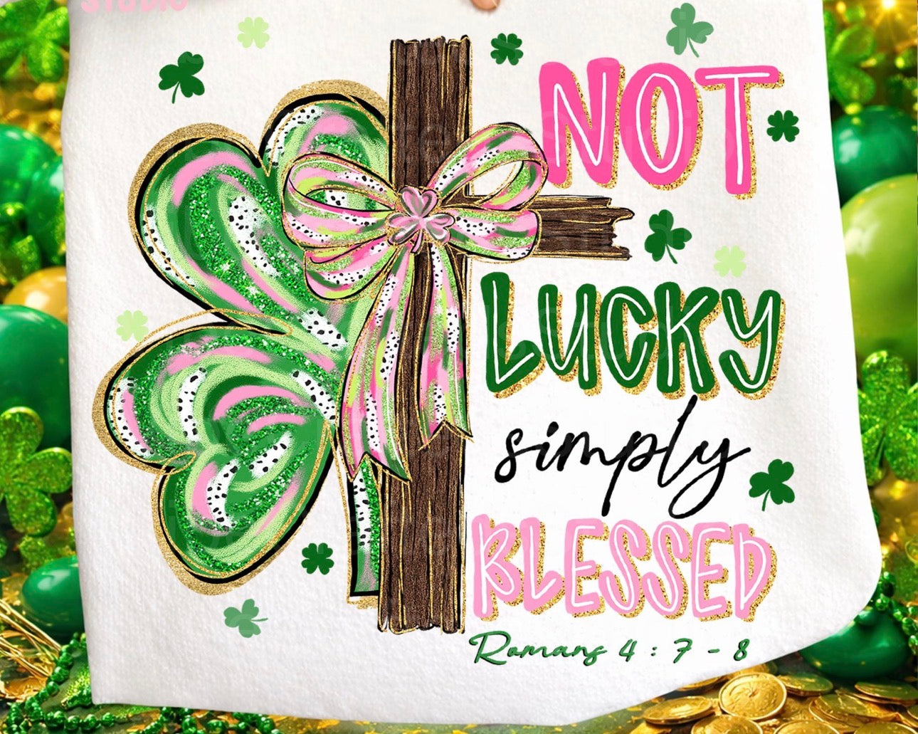Not lucky simply blessed tee