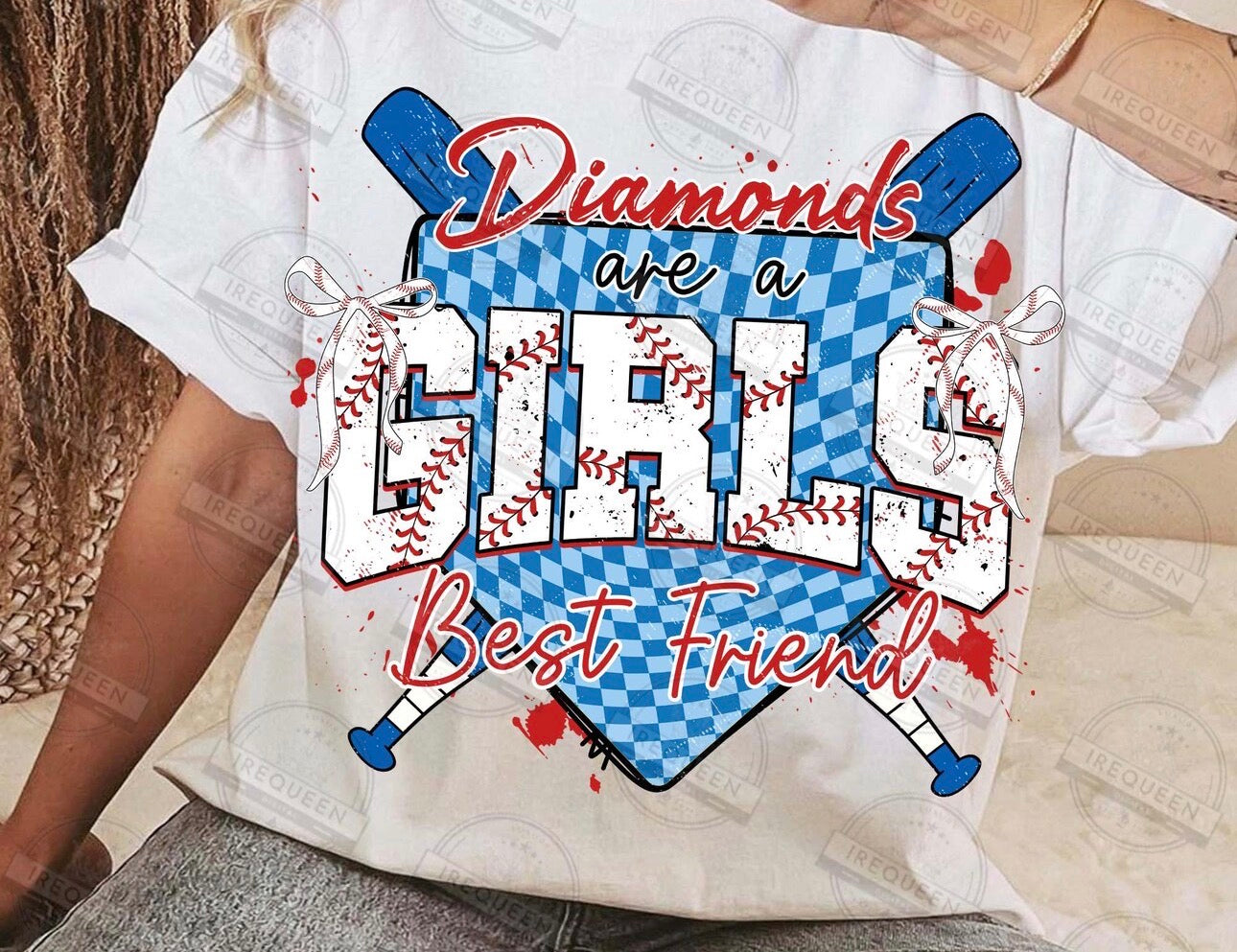 Diamonds are a girls best friend baseball