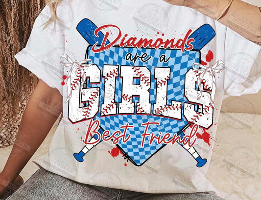 Diamonds are a girls best friend baseball