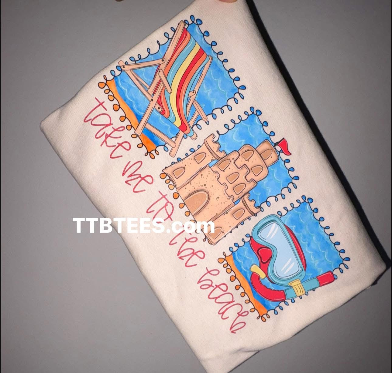 Take me to the beach tee