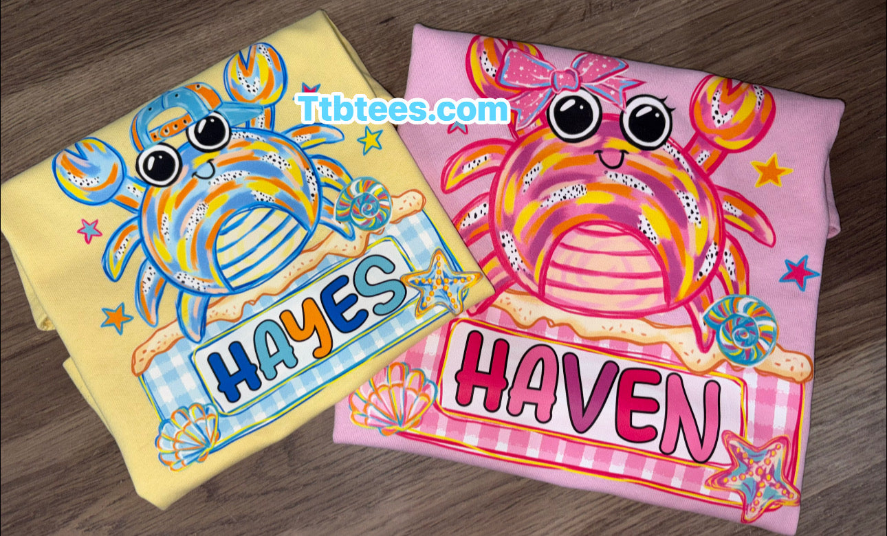 Summer Crab with name