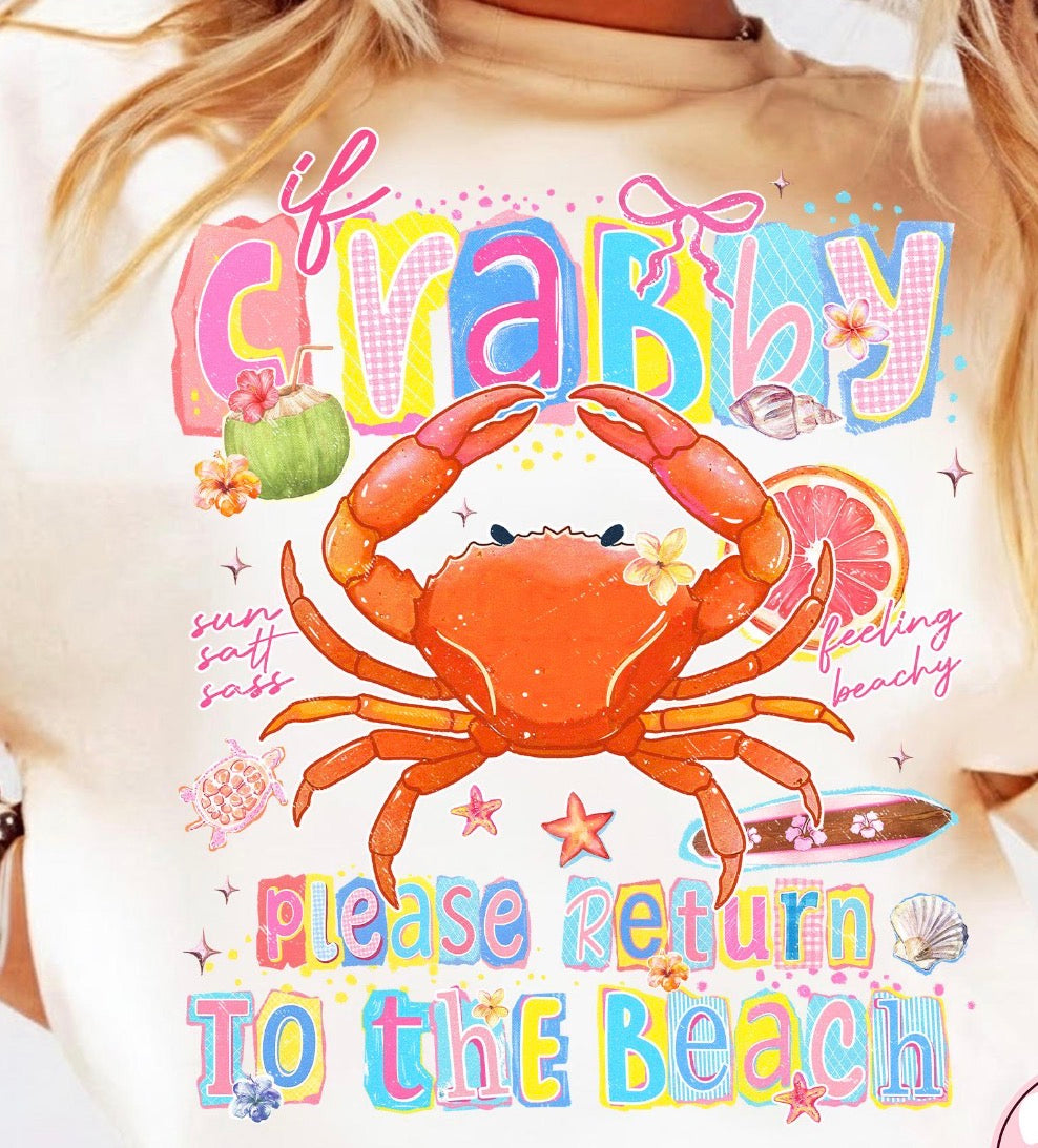 If crabby please return to beach tee