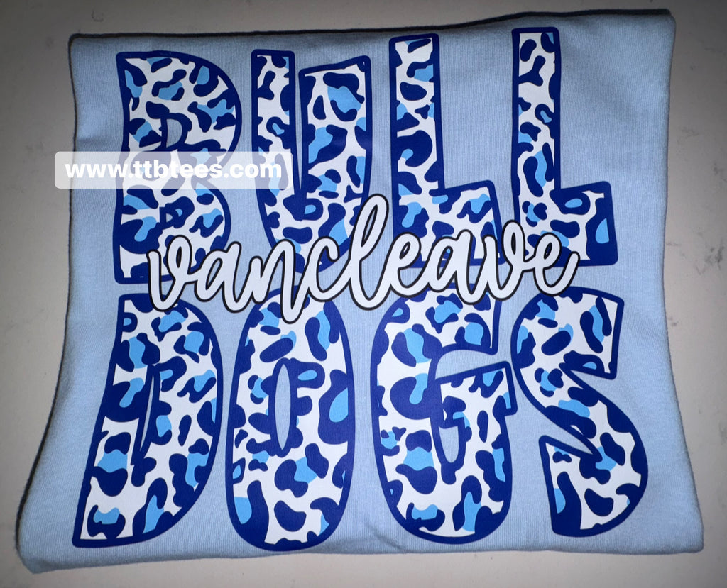 Blue Cheetah Bulldogs