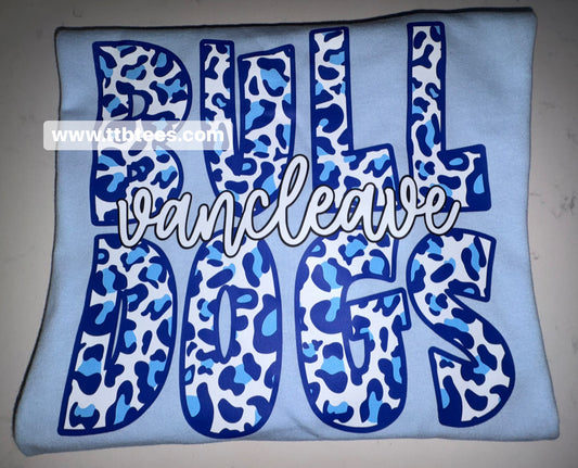Blue Cheetah Bulldogs