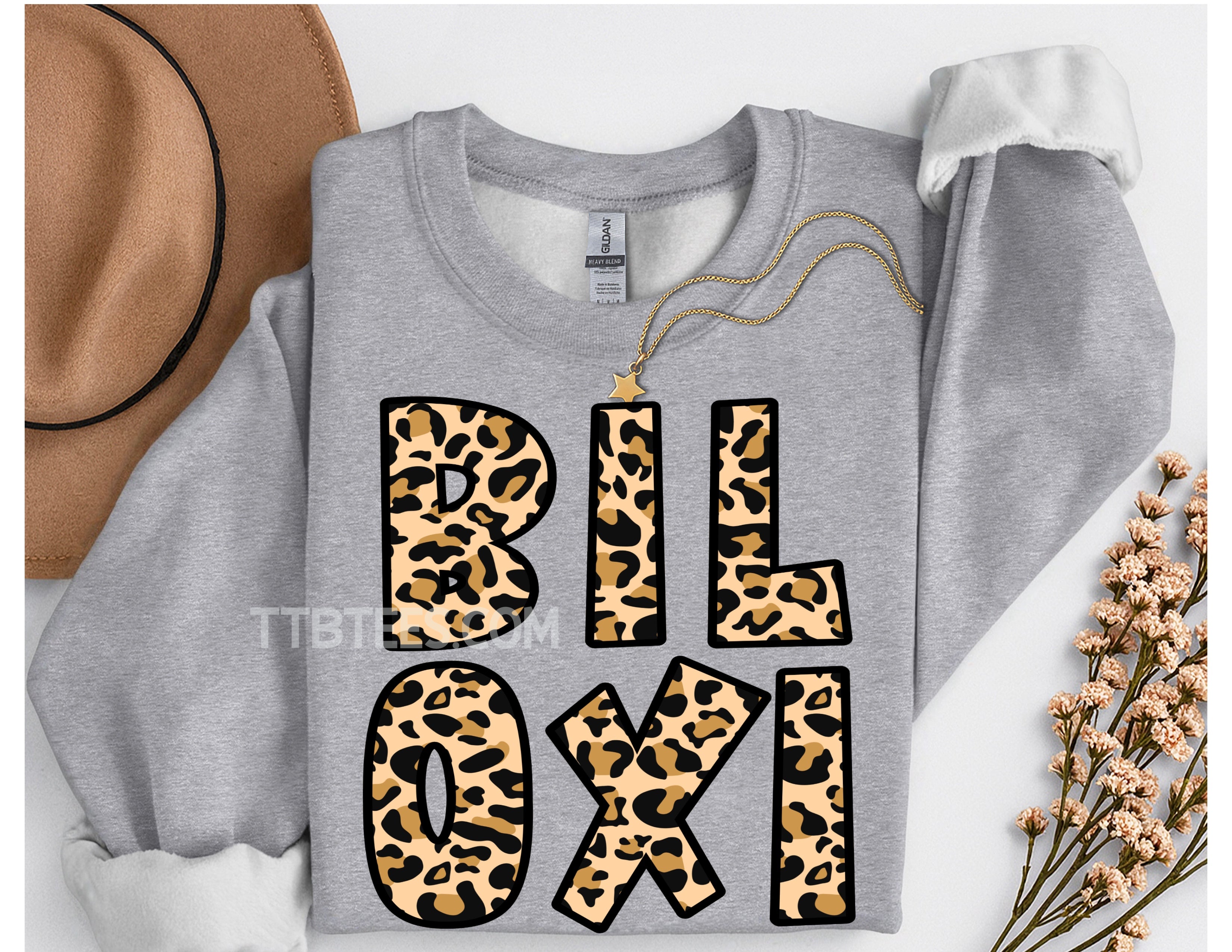 Biloxi cheetah sweatshirt