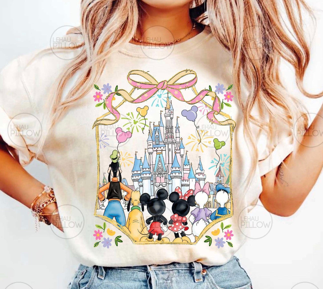 Castle and mouse friends tee