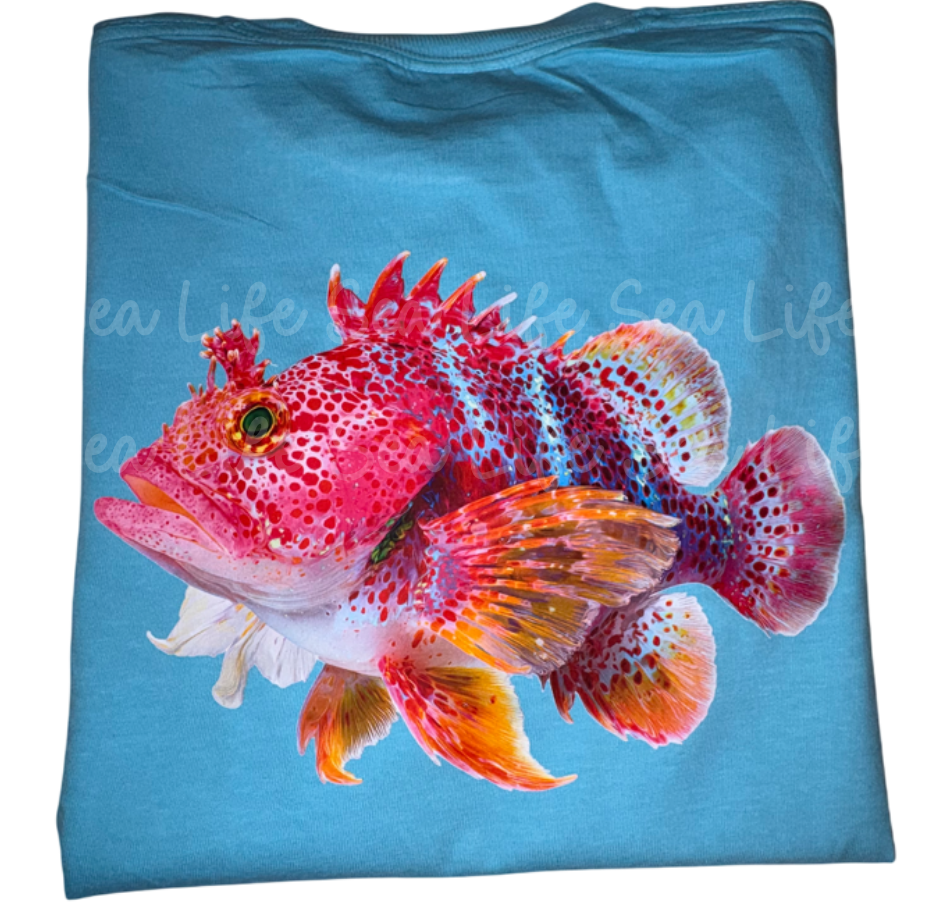 Girly Girl Fish- Comfort Colors- Sea Life-