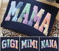 Mama, Gigi, Mimi, Nana Faux Applique