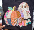 Pumpkin faux Applique t-shirt