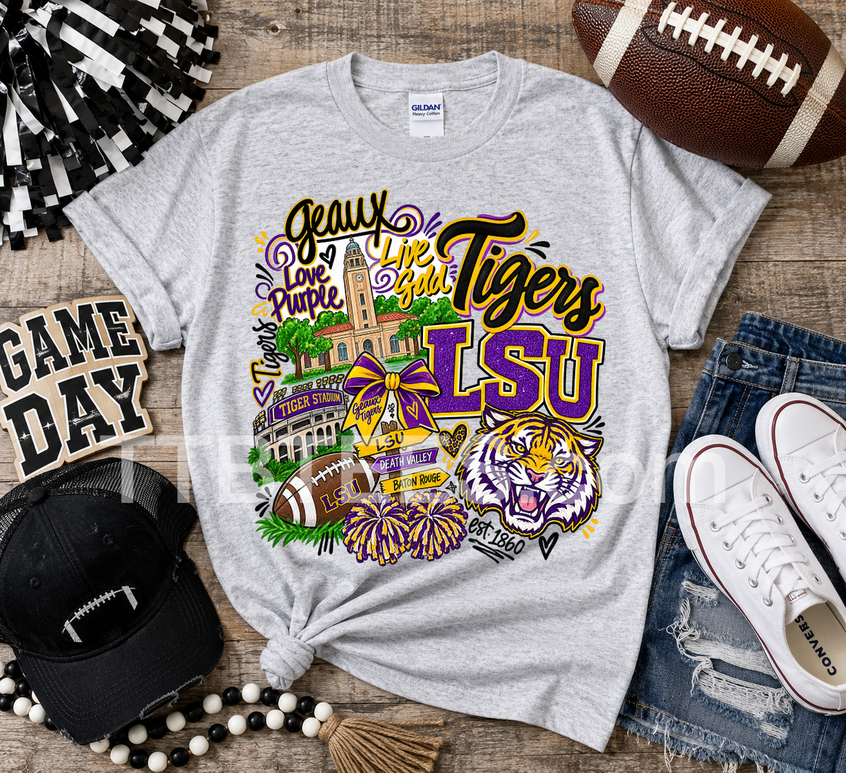 LSU tigers tee