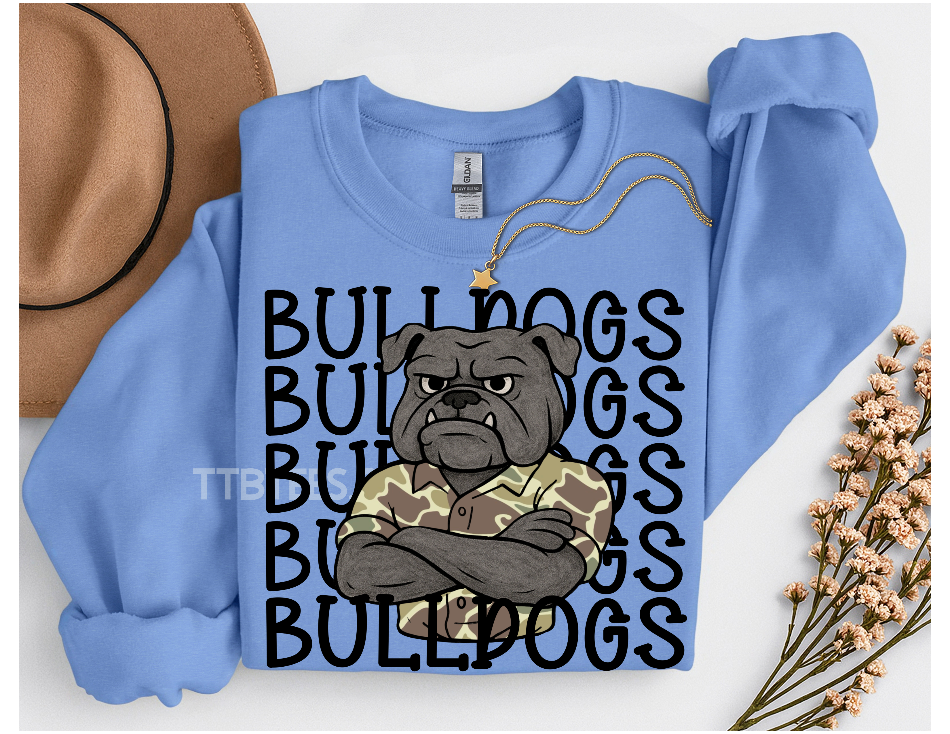 Bulldogs Sweatshirts Camo Bulldog