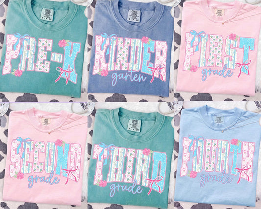 Comfort colors grade level tee