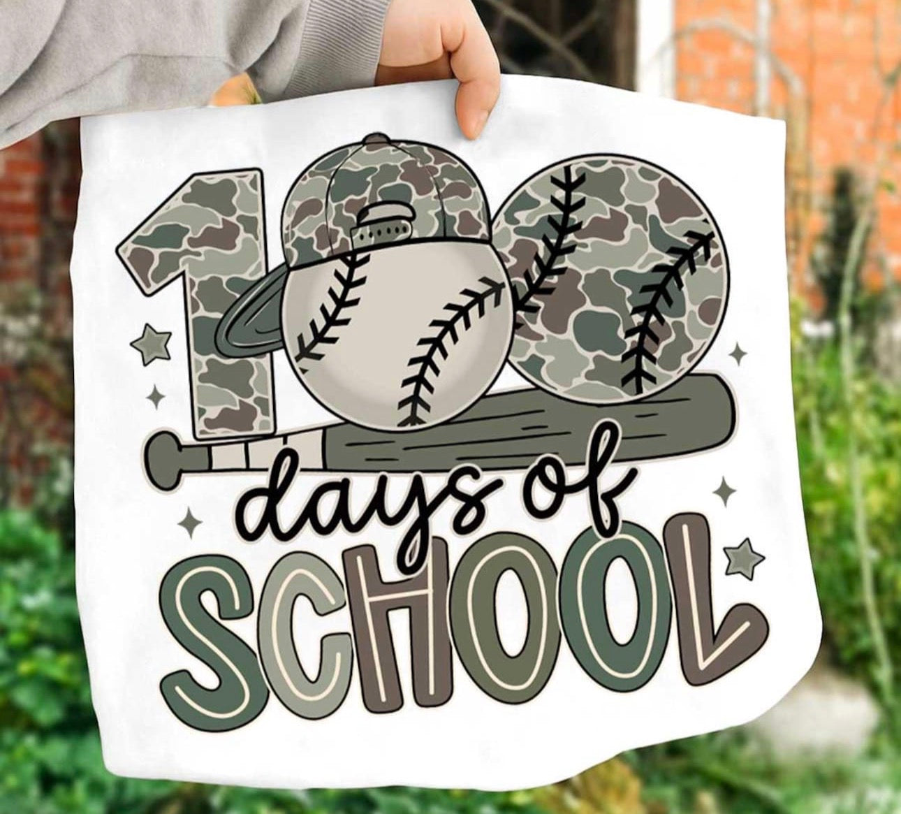 100 days of school tee