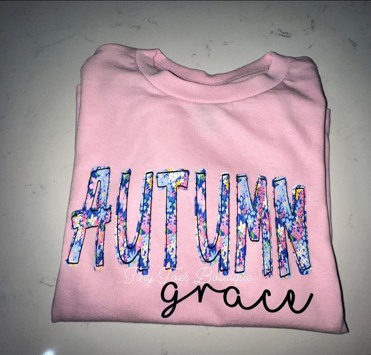 Spring Floral Name Tee