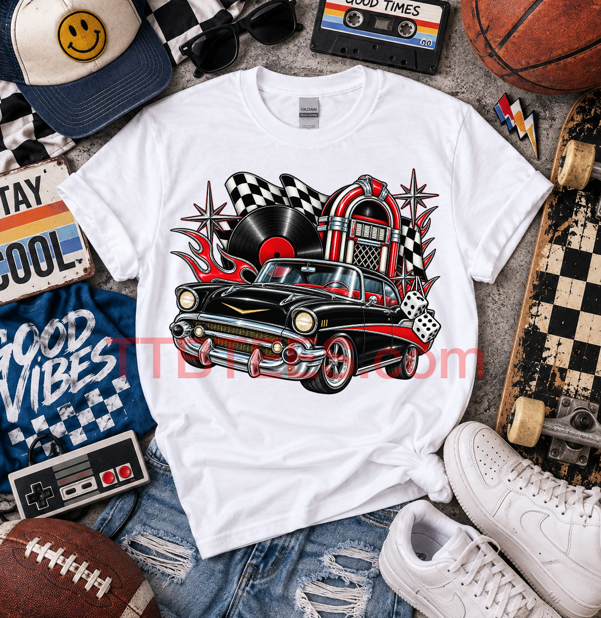 Classic Car Cruising Tee