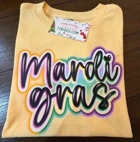 Mardi Gras Faux Airbrush
