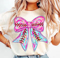 Cotton candy ball bow