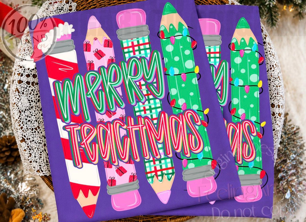 Merry Teachmas Teacher Christmas tee