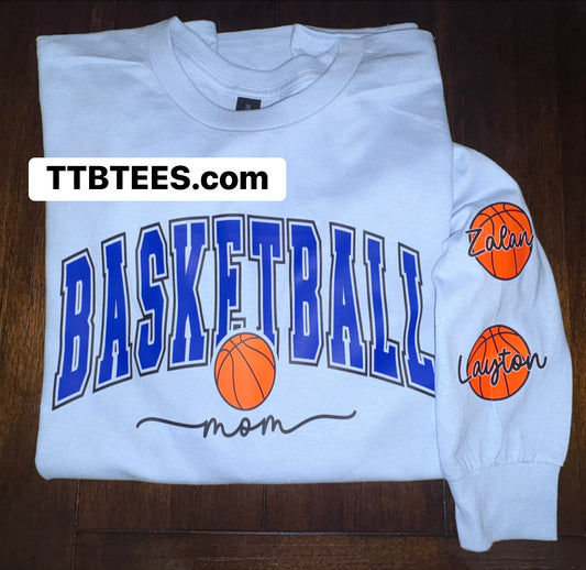 Custom Basketball Mom Long Sleeve