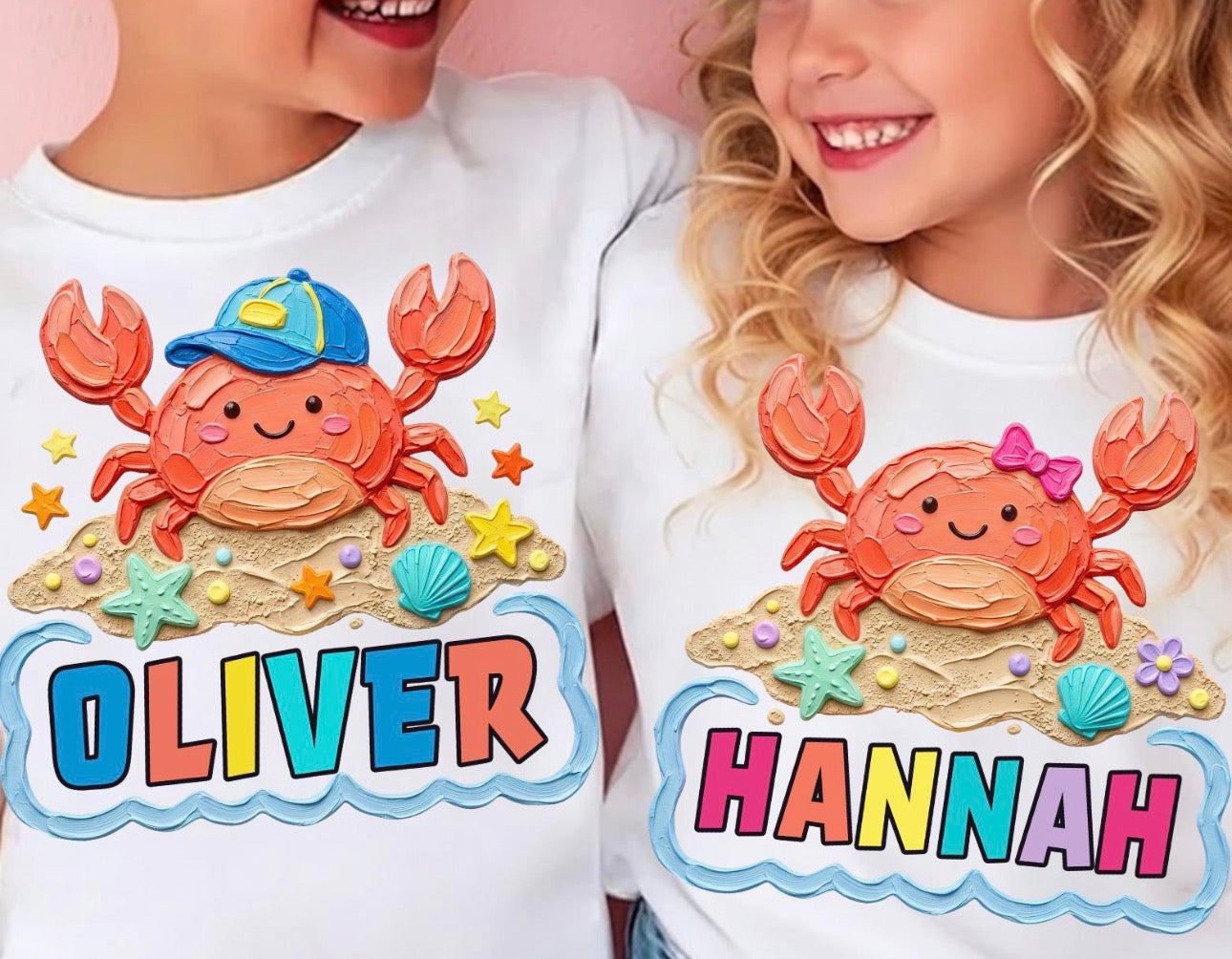 Sandy Crab Name Tee