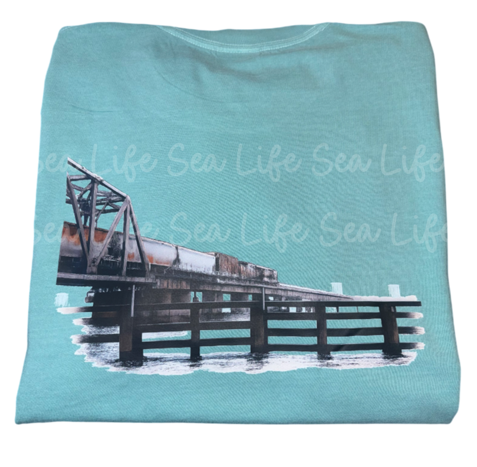 Biloxi Train Bridge- comfort colors available