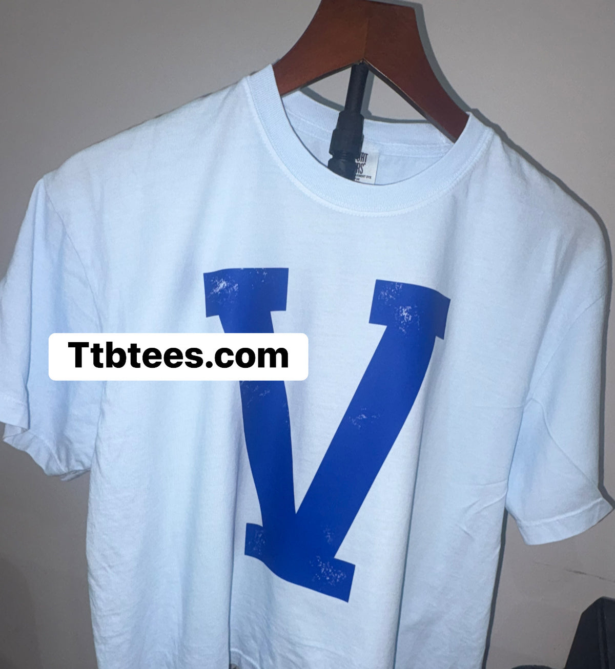 Comfort colors football numbers with big V