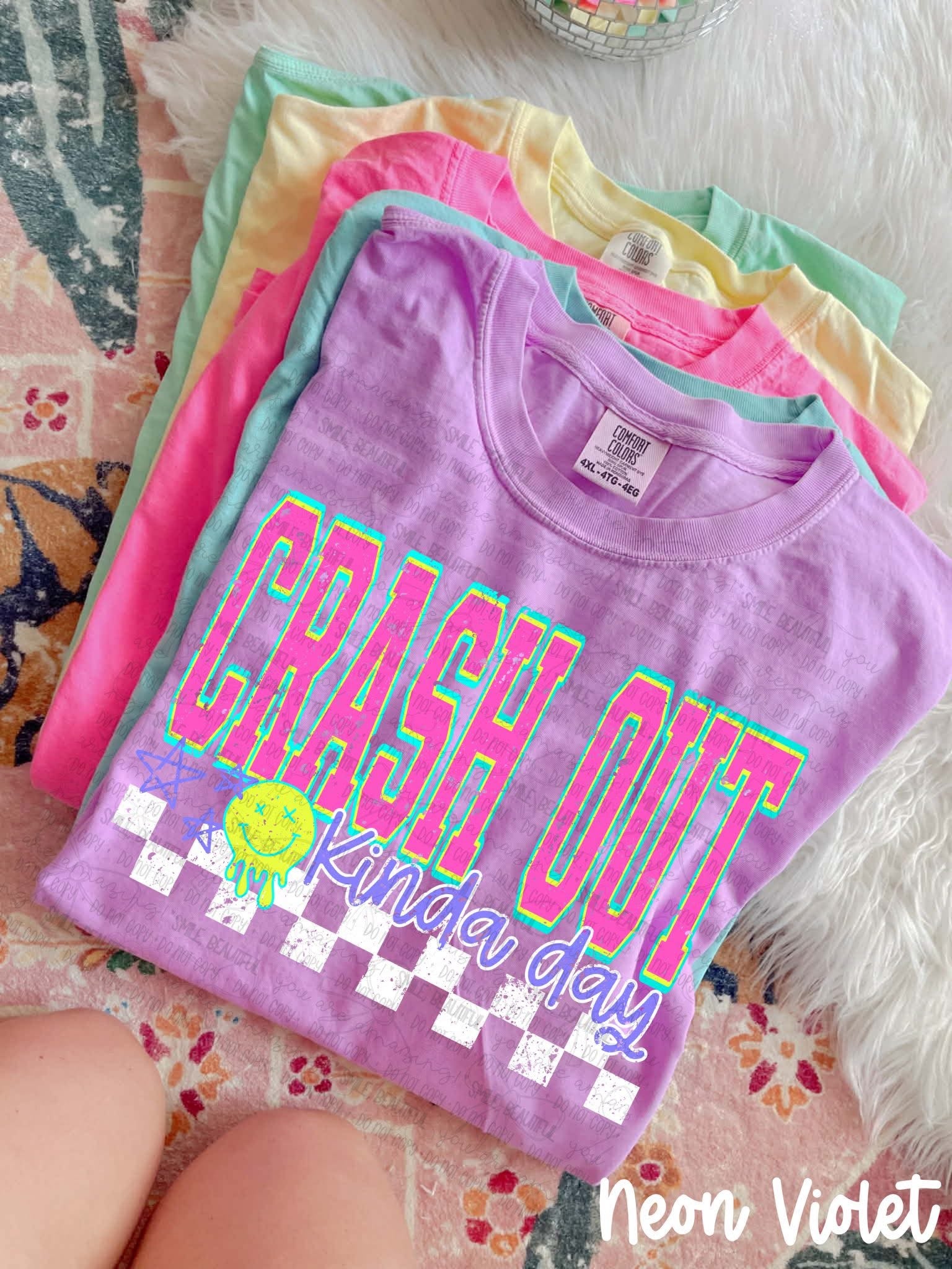 Crash out comfort colors tee