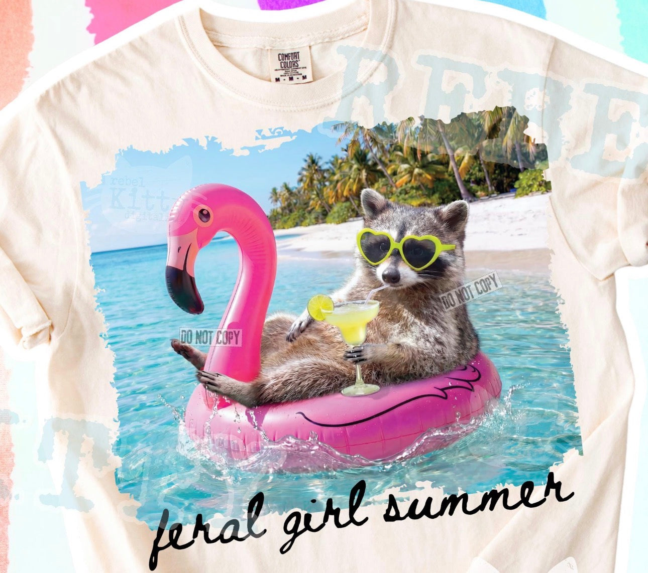Feral girl summer- comfort colors