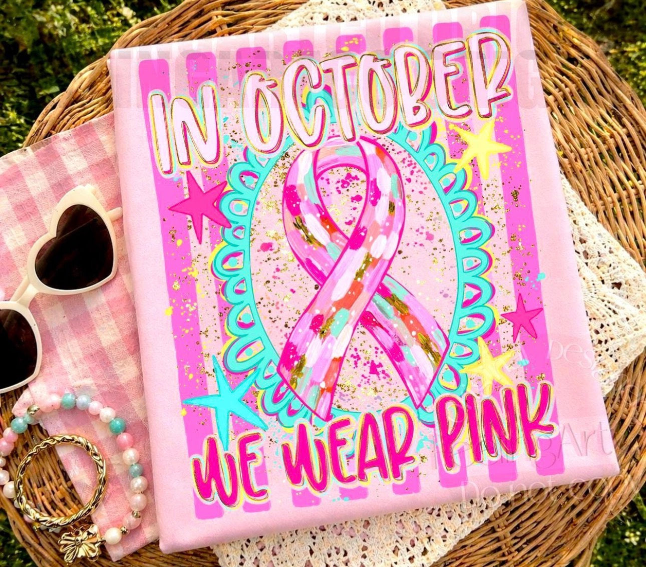 In October we wear pink tee